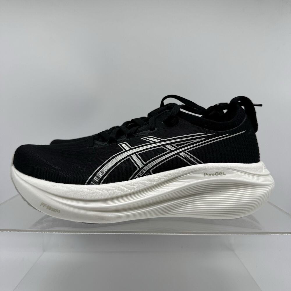 Asics Gel Nimbus 27 1012B753 Black Running Shoe Sneaker Women’s Size 10 Worn 1X